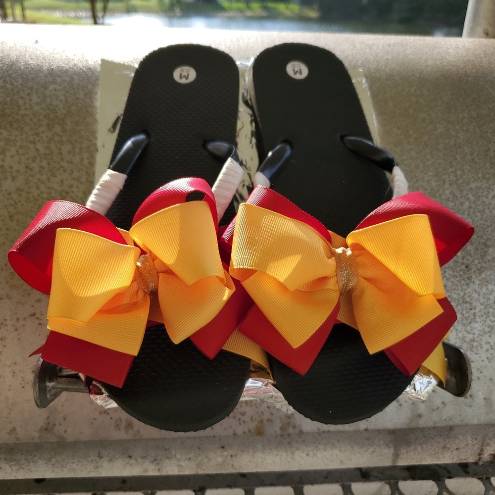 Custom designed flip flops. - Picture 2 of 2